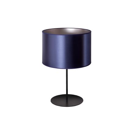 Duolla - Asztali lámpa CANNES 1xE14/15W/230V átm. 20 cm kék/ezüst/fekete
