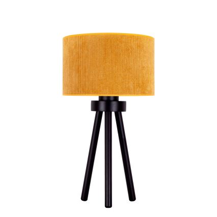 Duolla - Asztali lámpa LYON 1xE27/15W/230V átm. 30 cm sárga