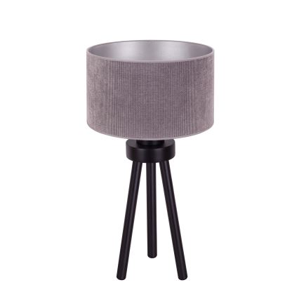 Duolla - Asztali lámpa LYON 1xE27/15W/230V átm. 30 cm szürke