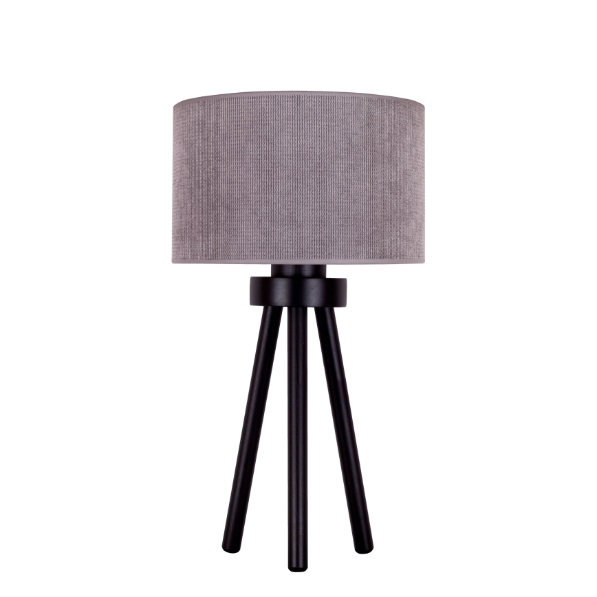 Duolla - Asztali lámpa LYON 1xE27/15W/230V átm. 30 cm szürke