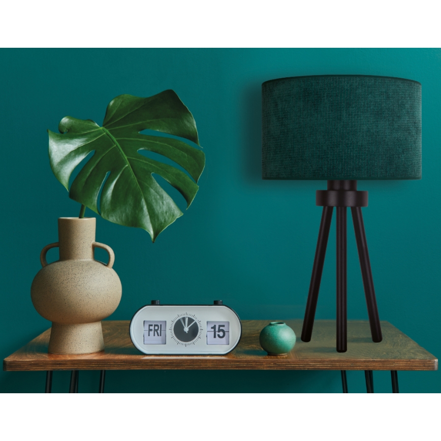 Duolla - Asztali lámpa LYON 1xE27/15W/230V átm. 30 cm zöld