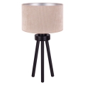 Duolla - Asztali lámpa LYON 1xE27/15W/230V bézs