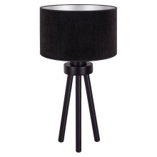 Duolla - Asztali lámpa LYON 1xE27/15W/230V fekete