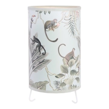 Duolla - Asztali lámpa MONKEYS 1xE14/15W/230V átm. 12,5 cm