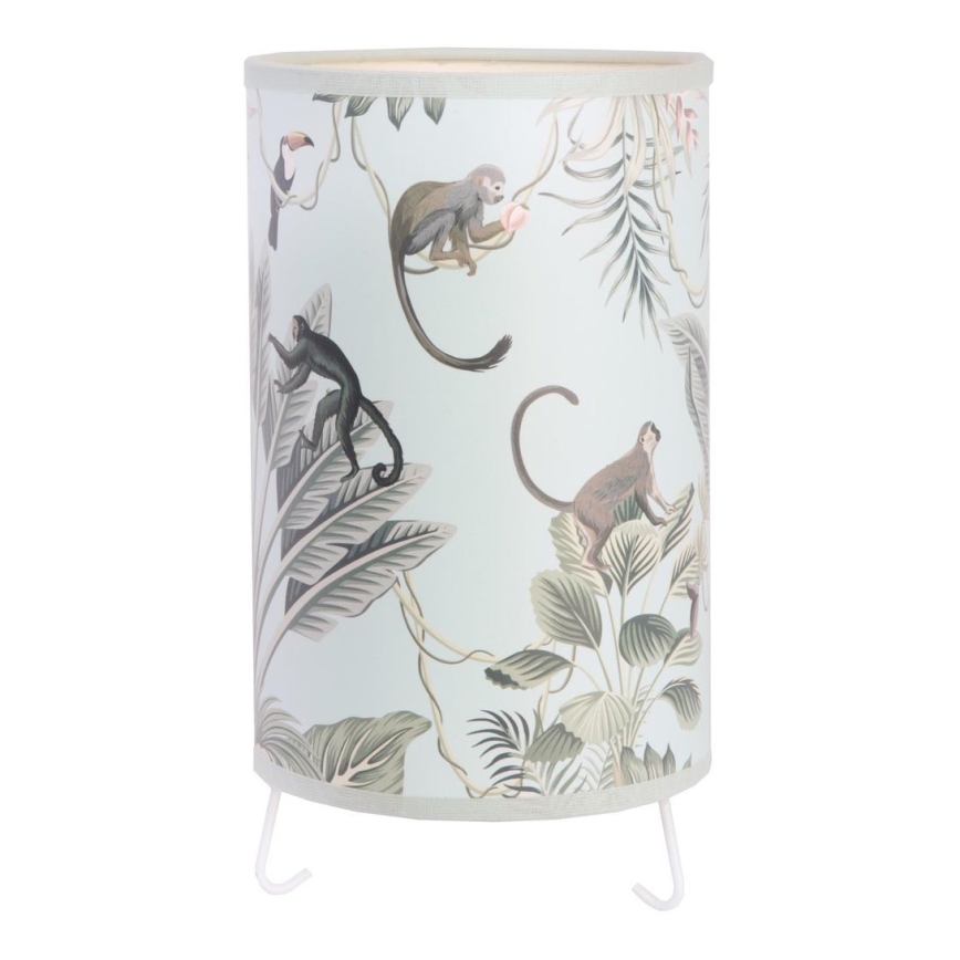 Duolla - Asztali lámpa MONKEYS 1xE14/15W/230V átm. 12,5 cm