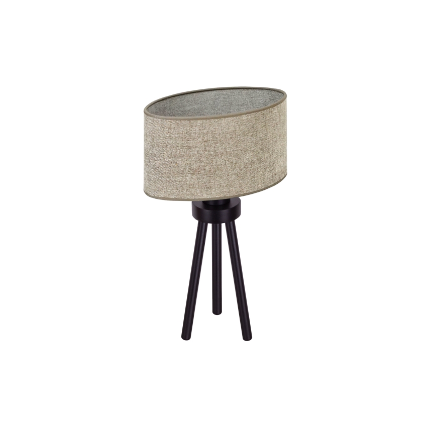 Duolla - Asztali lámpa OVAL 1xE27/15W/230V átm. 30 cm barna