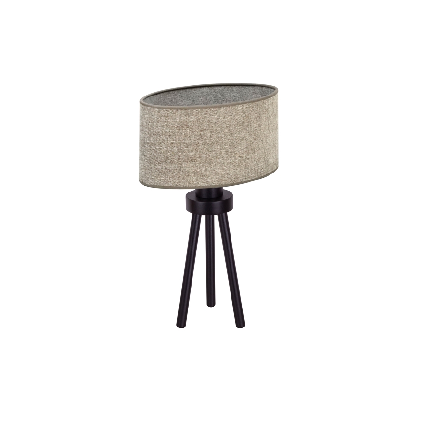 Duolla - Asztali lámpa OVAL 1xE27/15W/230V átm. 30 cm barna