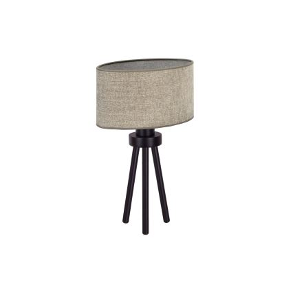 Duolla - Asztali lámpa OVAL 1xE27/15W/230V átm. 30 cm barna