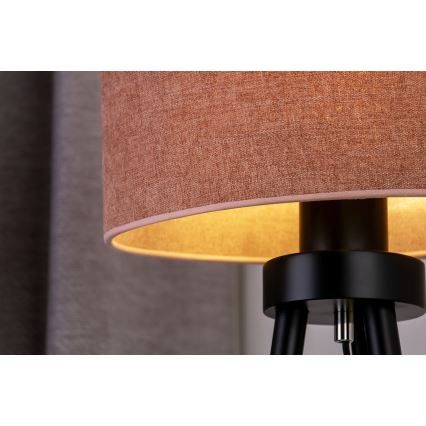 Duolla - Asztali lámpa OVAL 1xE27/15W/230V átm. 30 cm rózsaszín