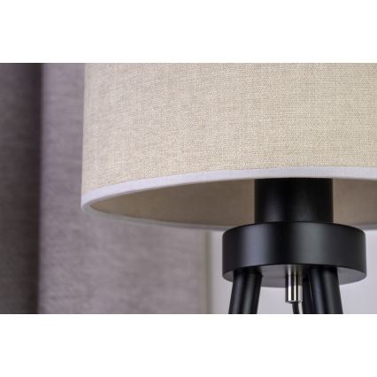 Duolla - Asztali lámpa OVAL 1xE27/15W/230V átm. 30 cm szürke