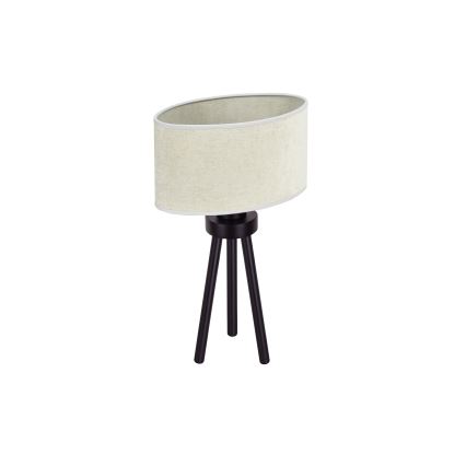 Duolla - Asztali lámpa OVAL 1xE27/15W/230V átm. 30 cm szürke