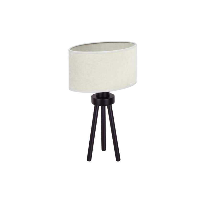 Duolla - Asztali lámpa OVAL 1xE27/15W/230V átm. 30 cm szürke