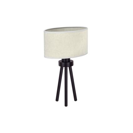 Duolla - Asztali lámpa OVAL 1xE27/15W/230V átm. 30 cm szürke