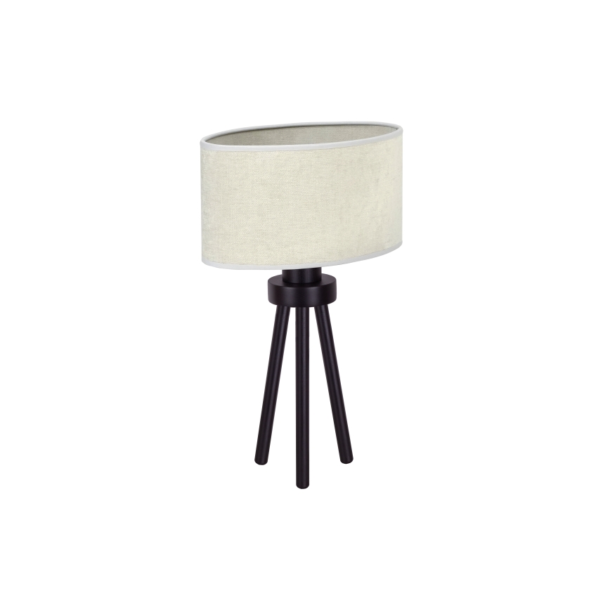 Duolla - Asztali lámpa OVAL 1xE27/15W/230V átm. 30 cm szürke