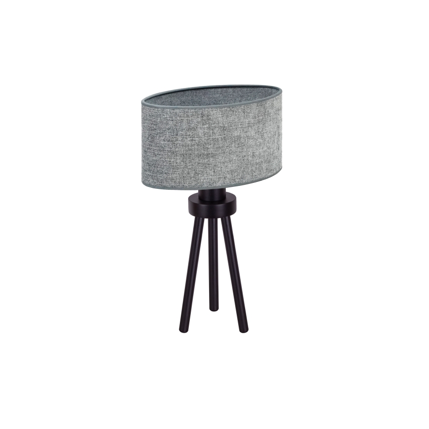 Duolla - Asztali lámpa OVAL 1xE27/15W/230V átm. 30 cm szürke