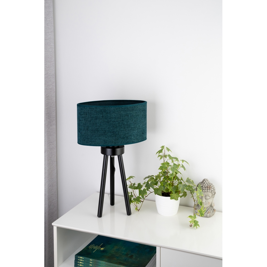 Duolla - Asztali lámpa OVAL 1xE27/15W/230V átm. 30 cm zöld