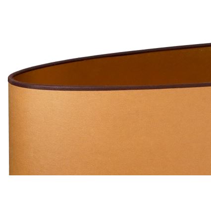 Duolla - Asztali lámpa OVAL VEGAN 1xE27/15W/230V átm. 30 cm barna