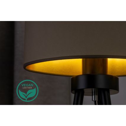 Duolla - Asztali lámpa OVAL VEGAN 1xE27/15W/230V átm. 30 cm bézs