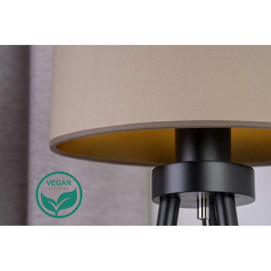 Duolla - Asztali lámpa OVAL VEGAN 1xE27/15W/230V átm. 30 cm bézs