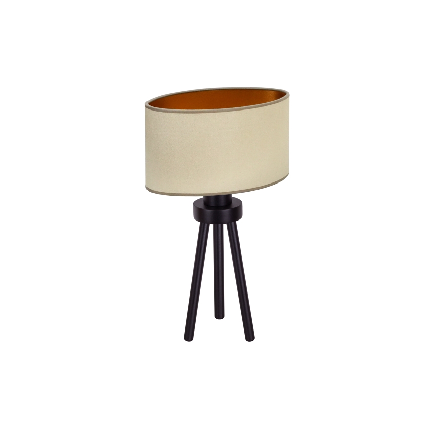 Duolla - Asztali lámpa OVAL VEGAN 1xE27/15W/230V átm. 30 cm bézs