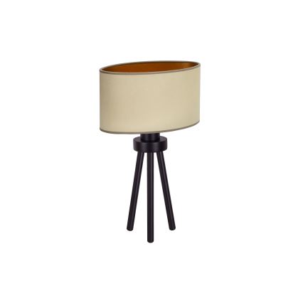 Duolla - Asztali lámpa OVAL VEGAN 1xE27/15W/230V átm. 30 cm bézs