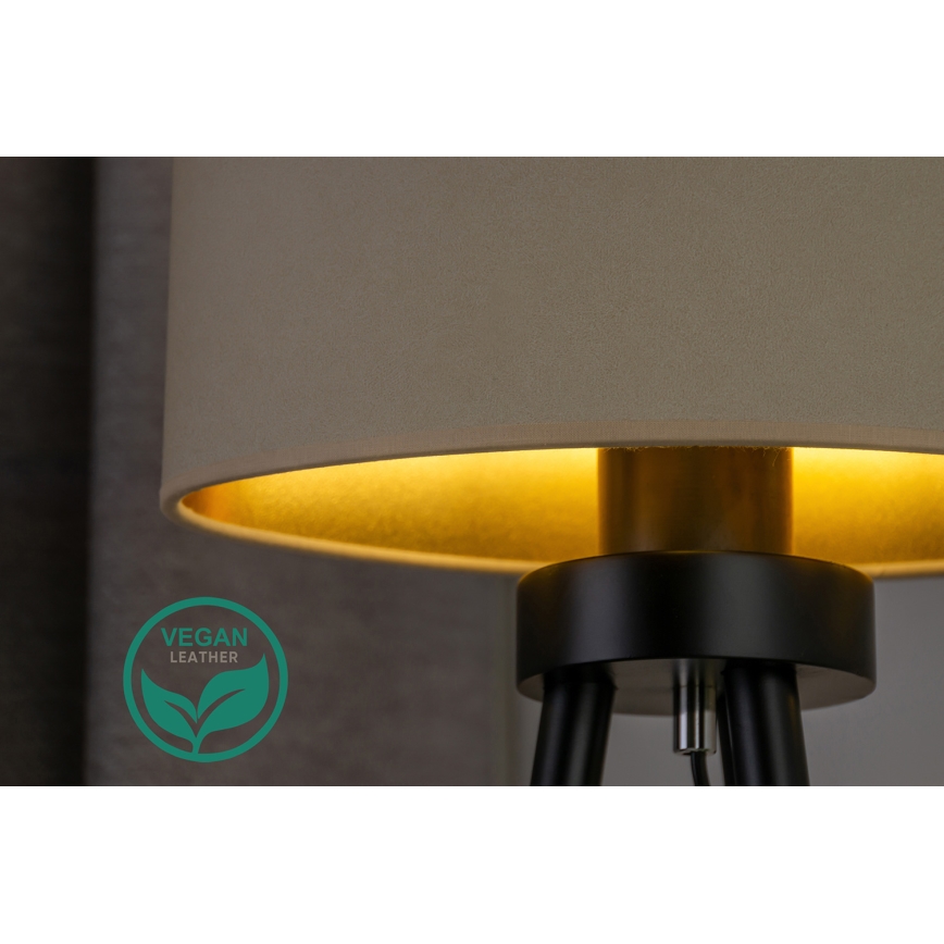 Duolla - Asztali lámpa OVAL VEGAN 1xE27/15W/230V átm. 30 cm krémes