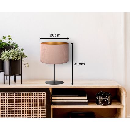 Duolla - Asztali lámpa ROLLER 1xE14/15W/230V átm. 20 cm bézs/arany