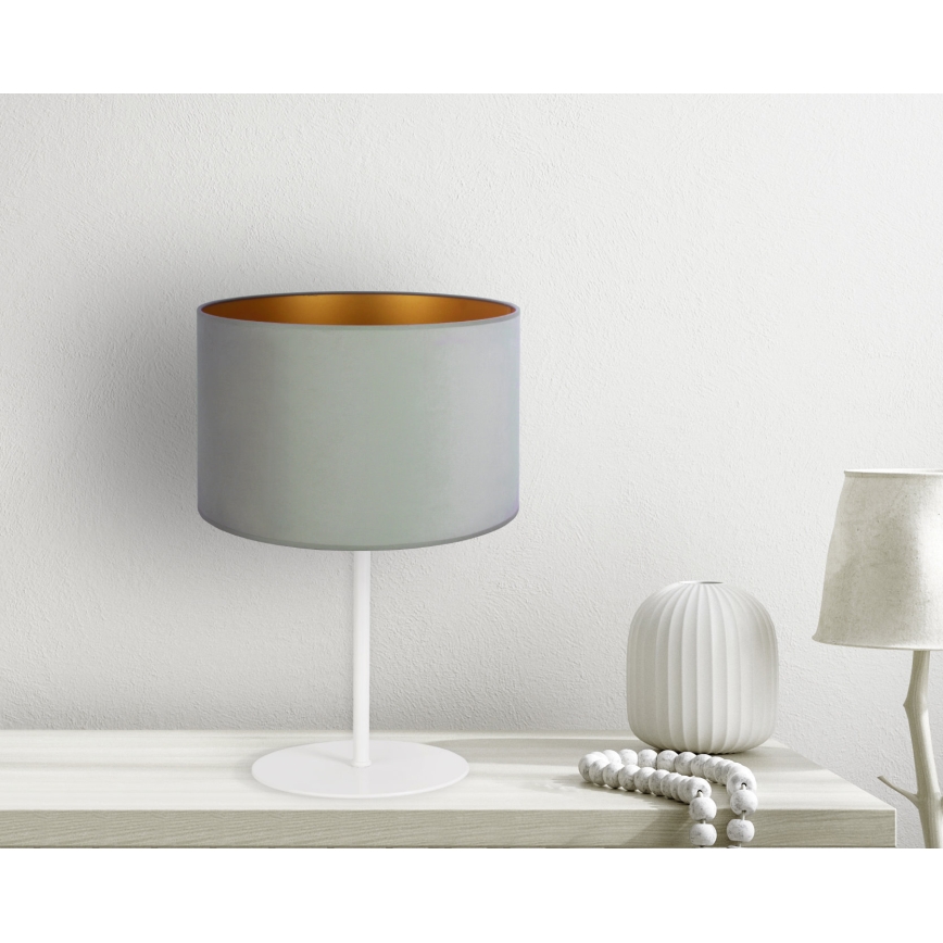 Duolla - Asztali lámpa ROLLER 1xE14/15W/230V átm. 20 cm világoszöld/arany