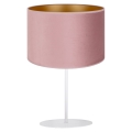 Duolla - Asztali lámpa ROLLER 1xE14/15W/230V rózsaszín/arany