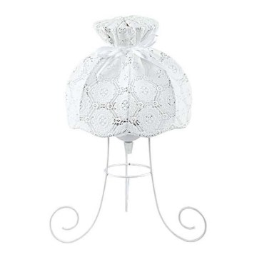 Duolla - Asztali lámpa SYMPHONY 1xE27/40W/230V átm. 28 cm fehér