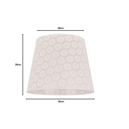 Duolla - Állólámpa búra CLASSIC L E27 átmérő 38 cm fehér