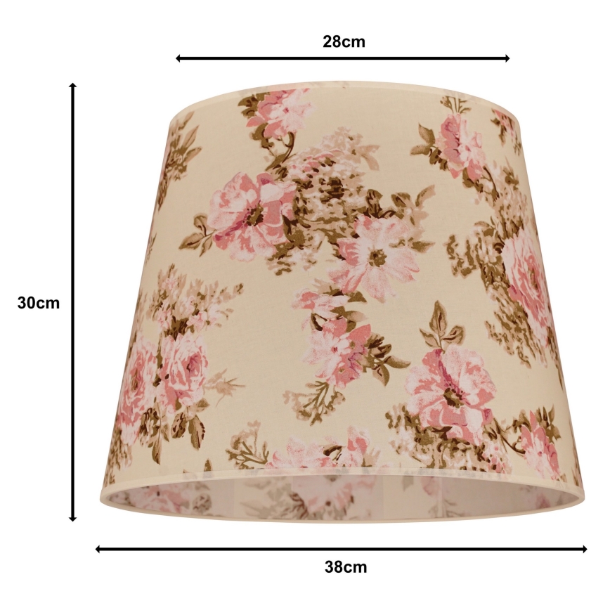 Duolla - CLASSIC L E27 csillárernyő, átmérő 38 cm, rózsa