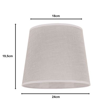 Duolla - Asztali lámpa árnyékoló CLASSIC M E27 átmérő 24 cm bézs