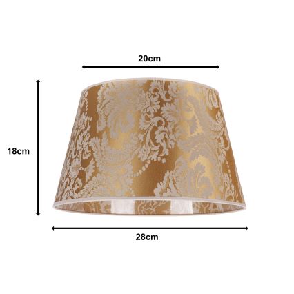 Duolla - Asztali lámpa búra CONE M E27 átmérő 28 cm arany