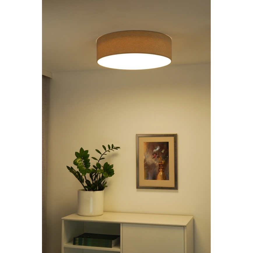 Duolla - LED mennyezeti lámpa CORTINA LED/26W/230V átm. 30 cm 4000K bézs