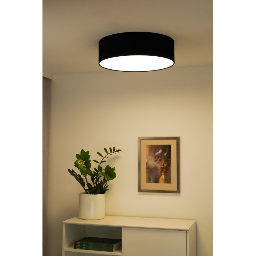 Duolla - LED mennyezeti lámpa CORTINA LED/26W/230V átm. 30 cm 4000K fekete