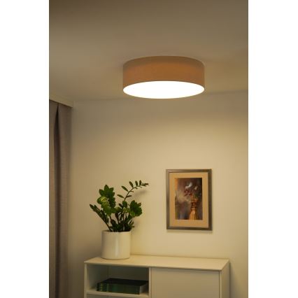 Duolla - LED mennyezeti lámpa CORTINA LED/26W/230V átm. 45 cm 4000K bézs