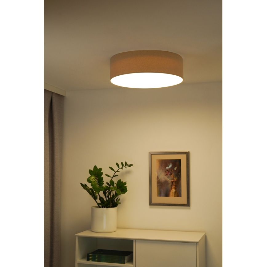 Duolla - LED mennyezeti lámpa CORTINA LED/26W/230V átm. 45 cm 4000K bézs
