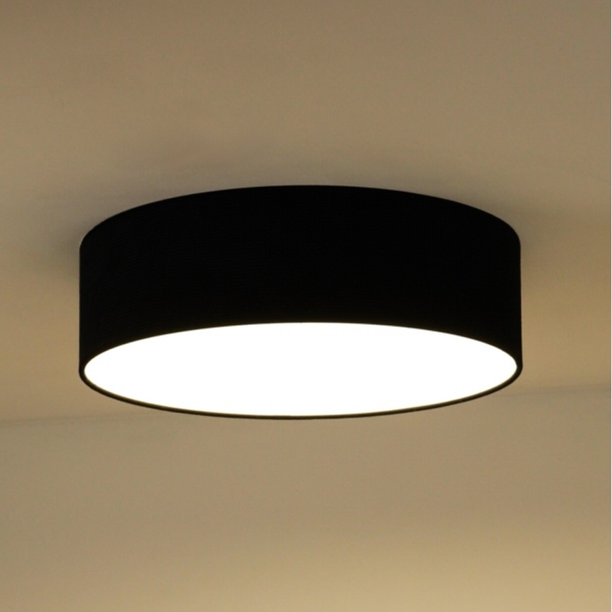 Duolla - LED mennyezeti lámpa CORTINA LED/26W/230V átm. 45 cm 4000K fekete