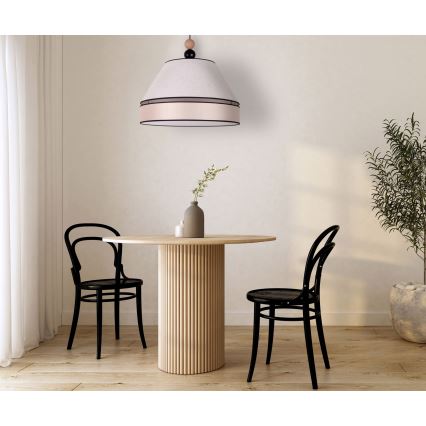 Duolla - Csillár zsinóron AVIGNON 1xE27/15W/230V á. 50 cm bézs