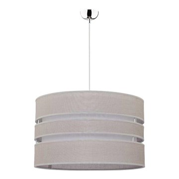 Duolla - Csillár zsinóron BEAT 1xE27/40W/230V átm. 40 cm szürke