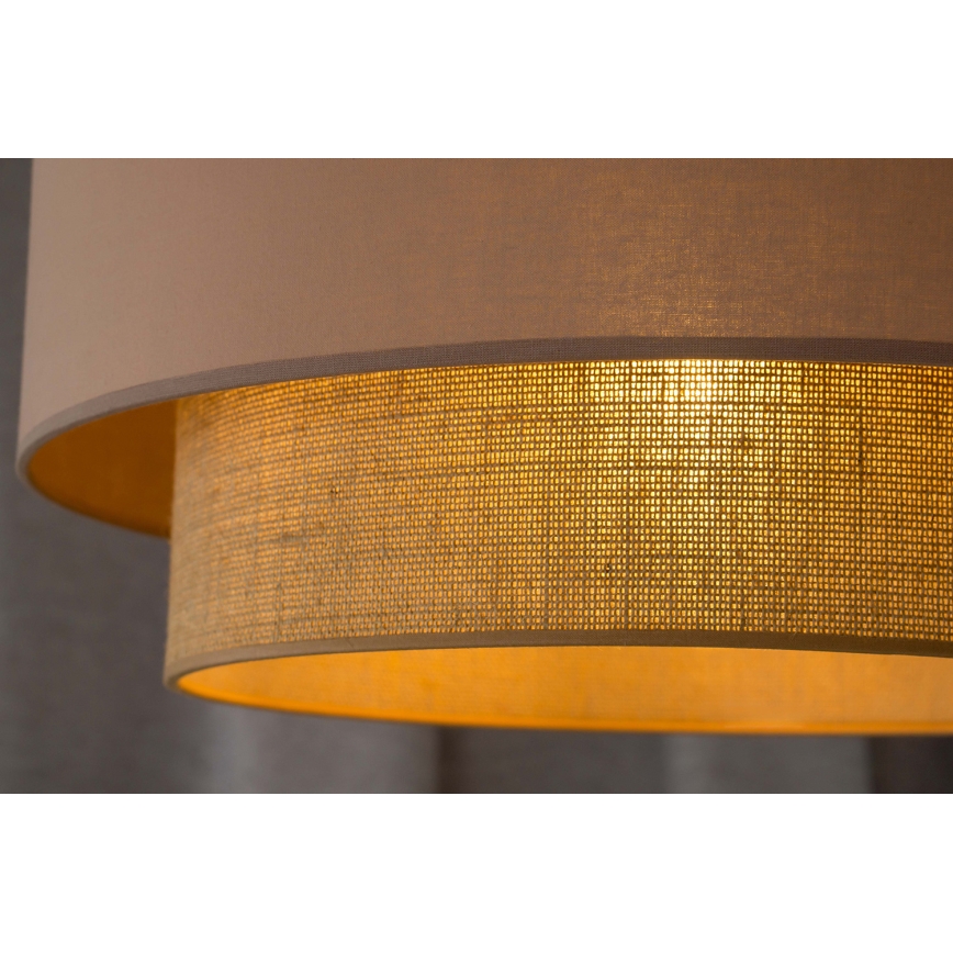 Duolla - Csillár zsinóron BOHO 1xE27/15W/230V átm. 45 cm bézs/barna