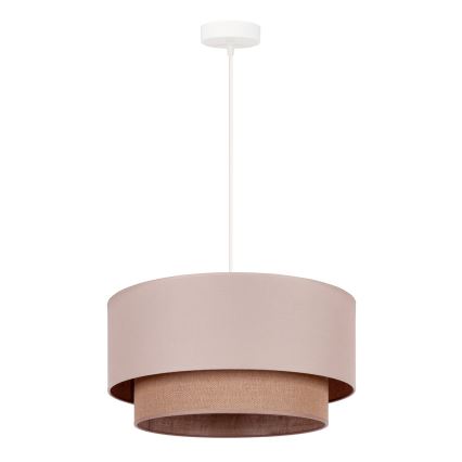 Duolla - Csillár zsinóron BOHO 1xE27/15W/230V átm. 45 cm bézs/barna