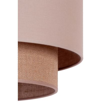 Duolla - Csillár zsinóron BOHO 1xE27/15W/230V átm. 45 cm bézs/barna