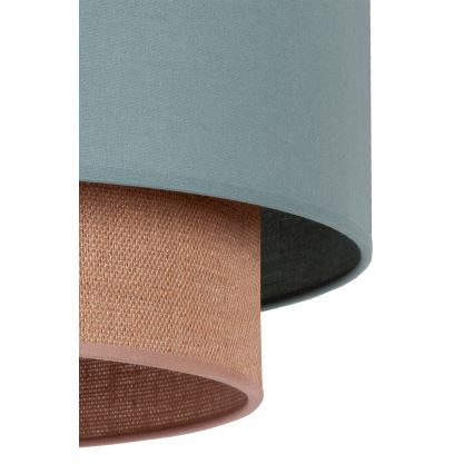 Duolla - Csillár zsinóron BOHO 1xE27/15W/230V átm. 45 cm zöld/barna