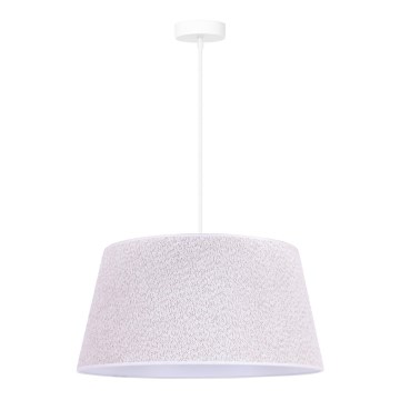 Duolla - Csillár zsinóron BOUCLE 1xE27/15W/230V á. 50 cm fehér