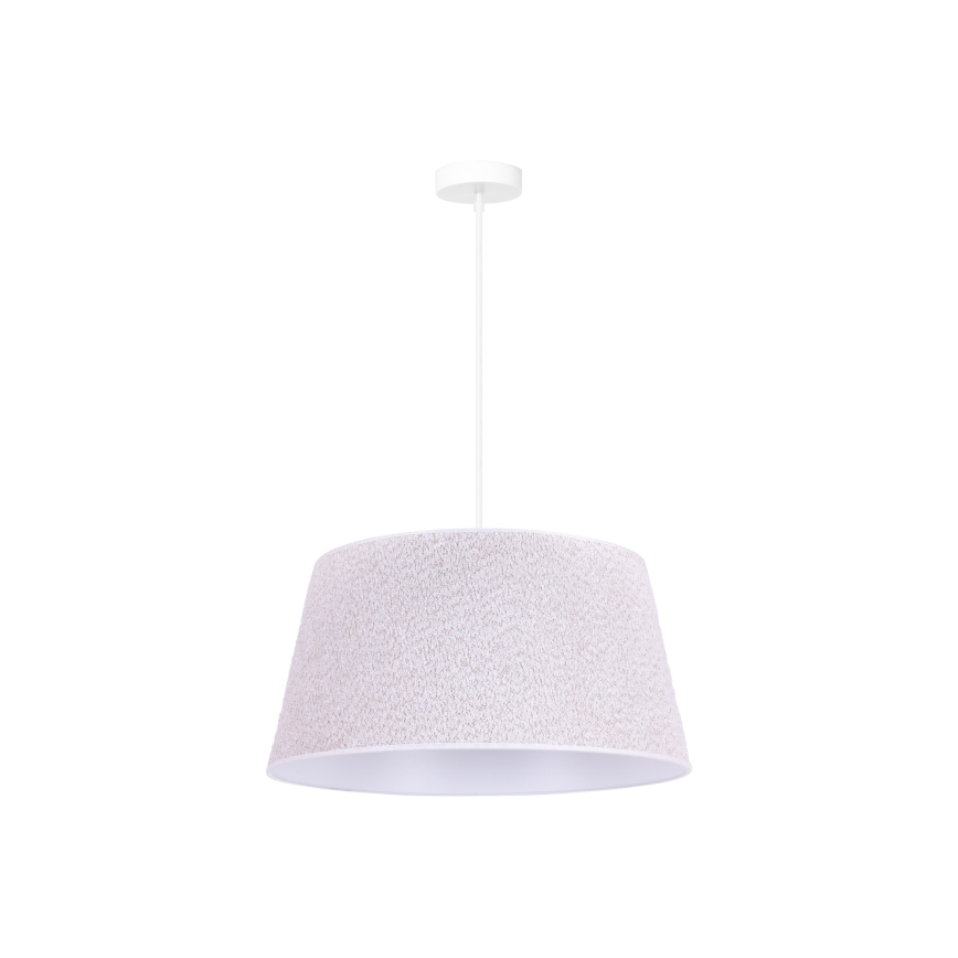 Duolla - Csillár zsinóron BOUCLE 1xE27/15W/230V á. 50 cm fehér