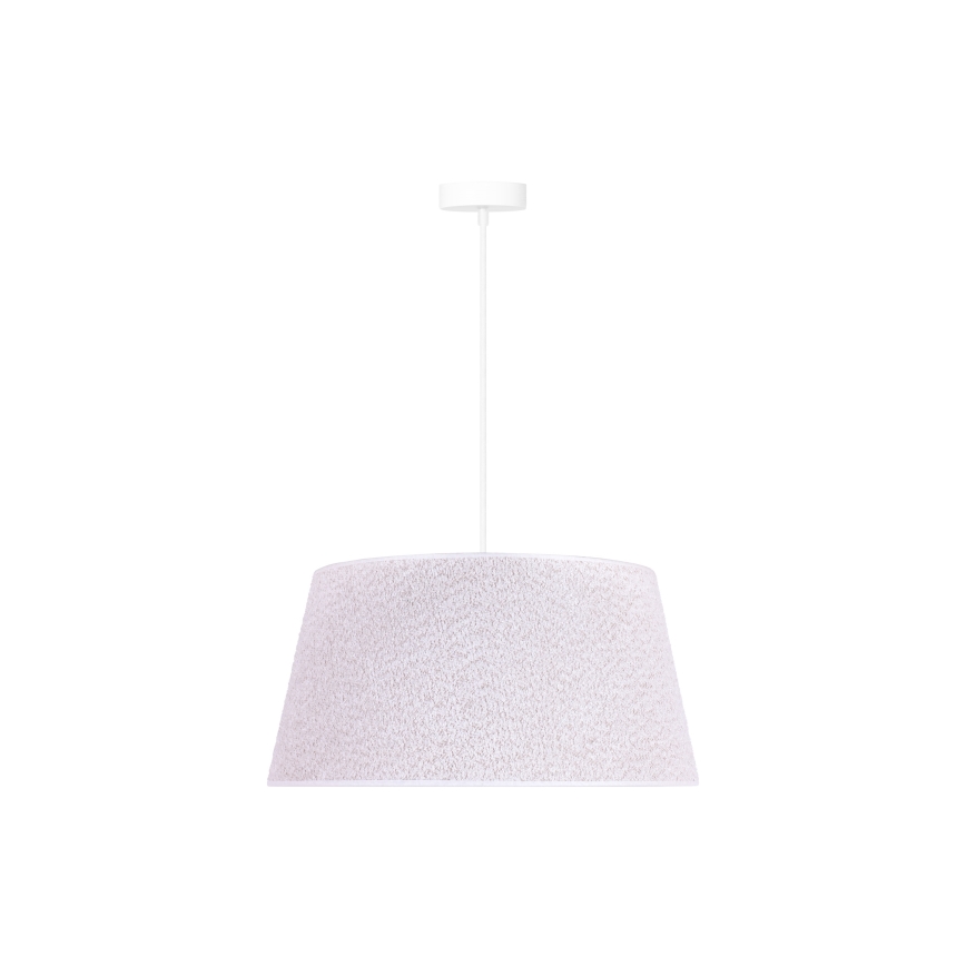 Duolla - Csillár zsinóron BOUCLE 1xE27/15W/230V á. 50 cm fehér