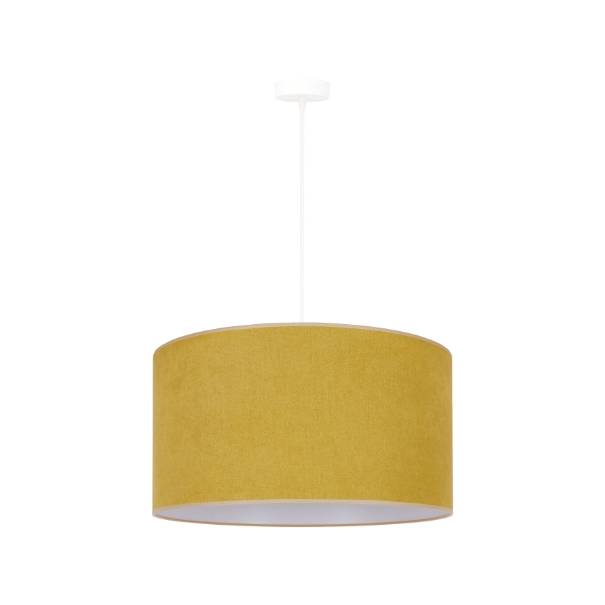 Duolla - Csillár zsinóron BRISTOL 1xE27/15W/230V átm. 45 cm sárga/fehér