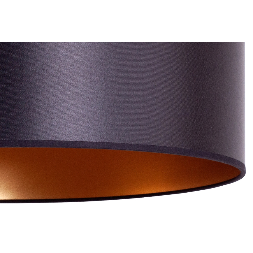 Duolla - Csillár zsinóron CANNES 1xE27/15W/230V á. 50 cm fekete/réz